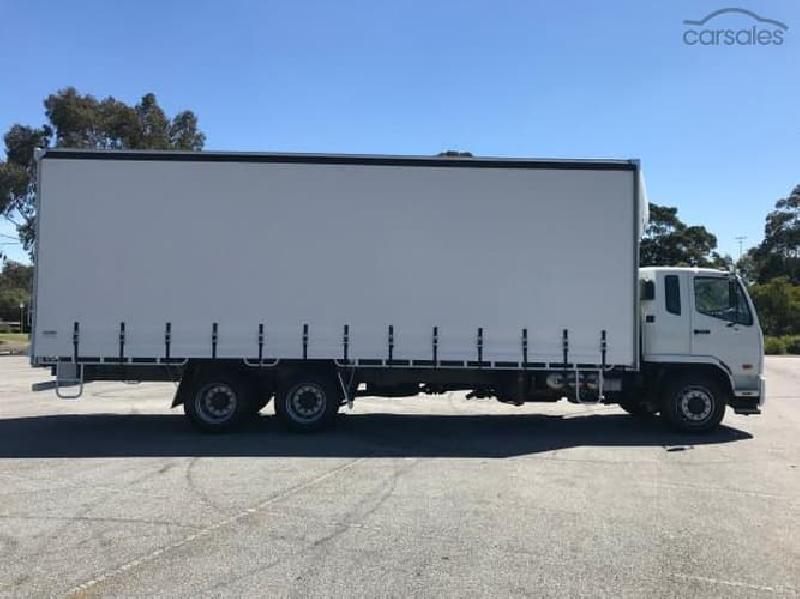 2024 Fuso FIGHTER 2427 XXLWB AUTO14 PALLET CURTAIN SIDER White Curtains