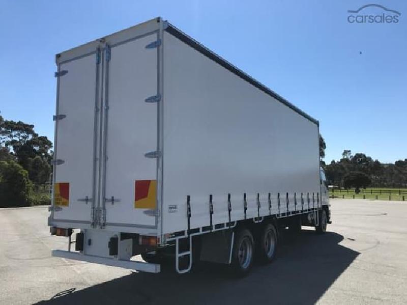 2024 Fuso FIGHTER 2427 XXLWB AUTO14 PALLET CURTAIN SIDER White Curtains