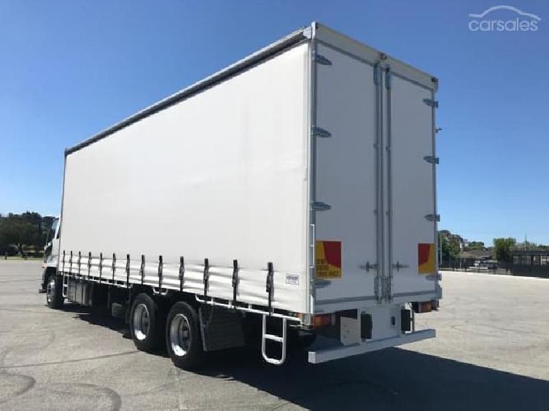 2024 Fuso FIGHTER 2427 XXLWB AUTO14 PALLET CURTAIN SIDER White Curtains